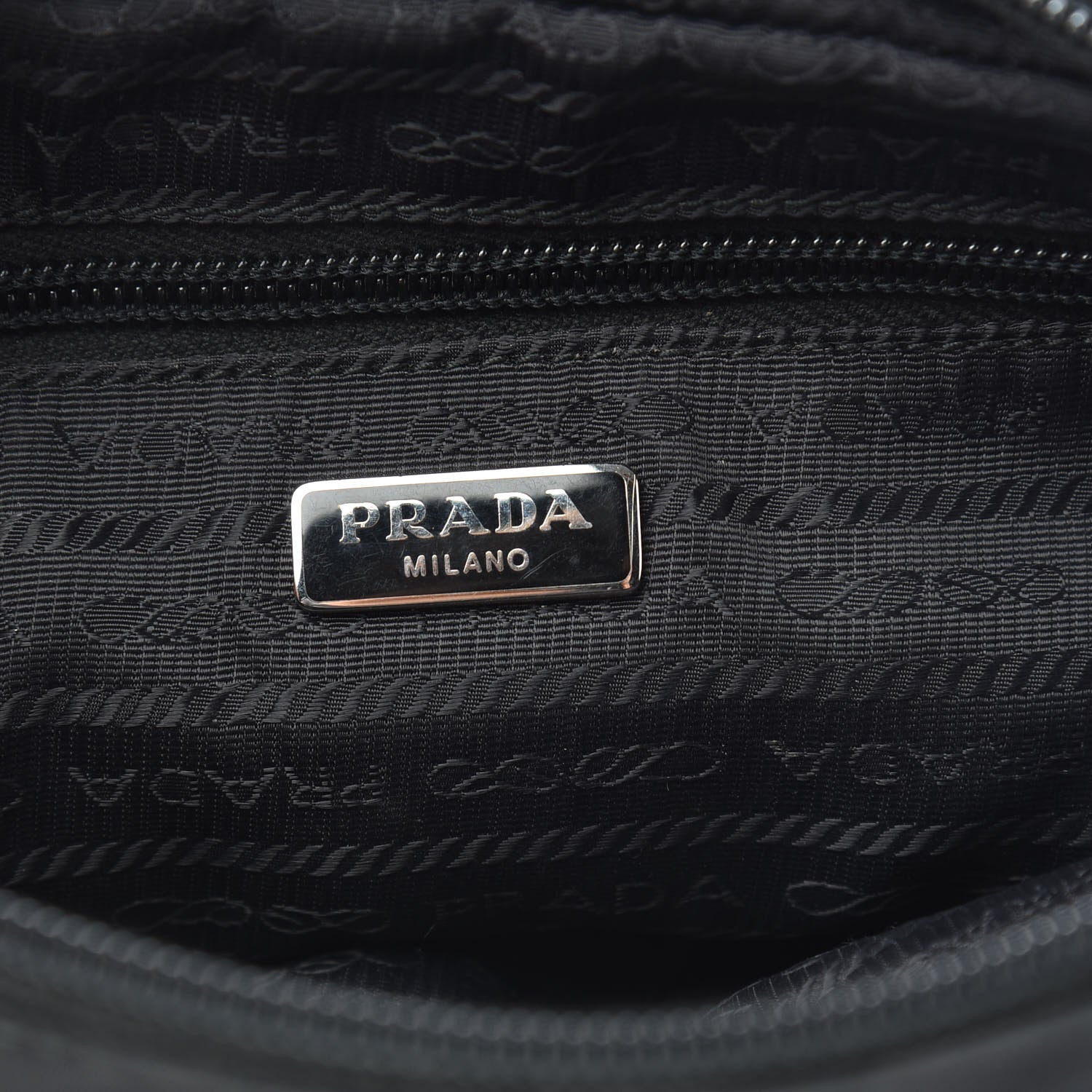 Prada Nylon Vela Cosmetic Pouch Black 6 of 9