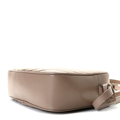 Saint Laurent Calfskin Matelasse Monogram Lou Camera Bag Dark Beige 7 of 9