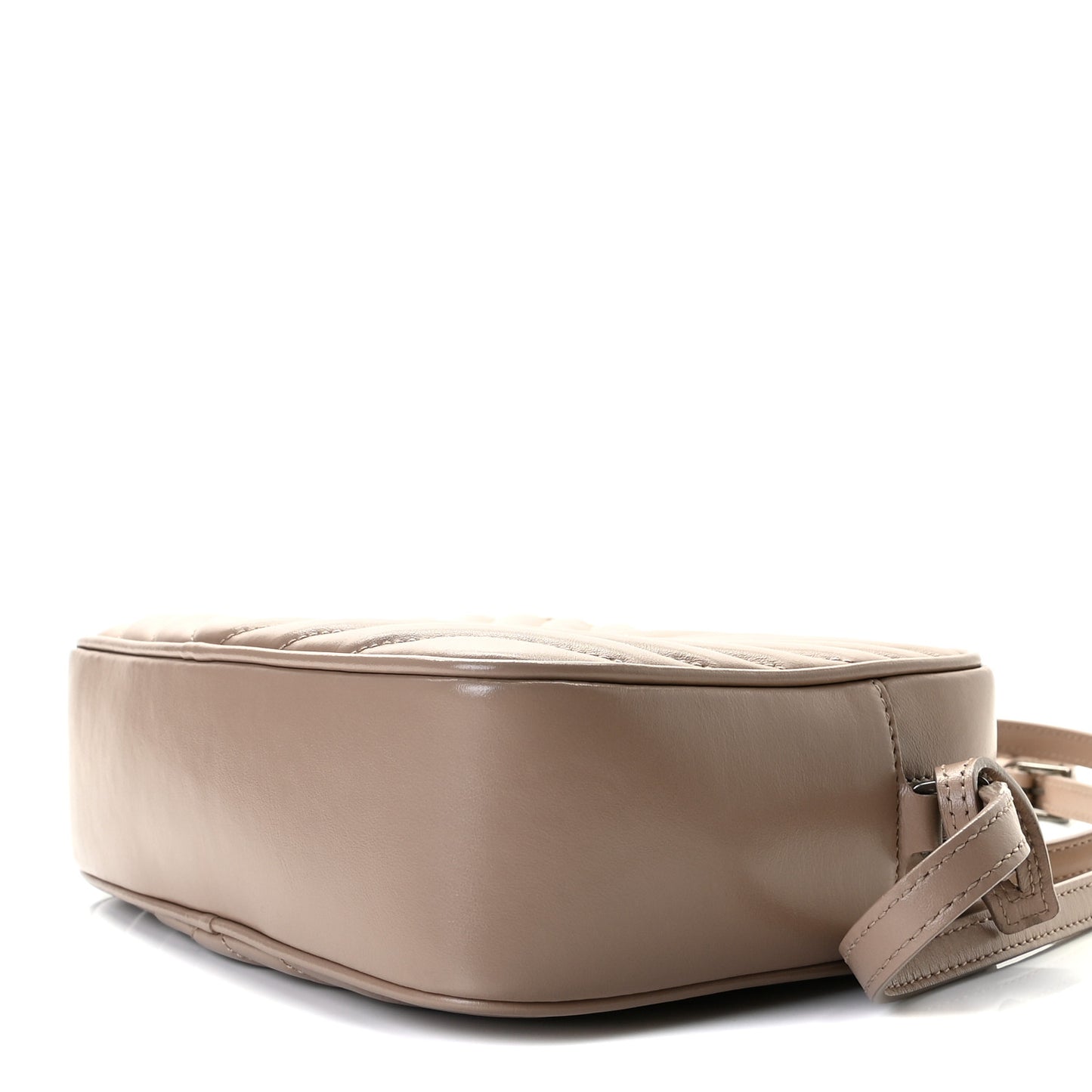 Calfskin Matelasse Monogram Lou Camera Bag Dark Beige