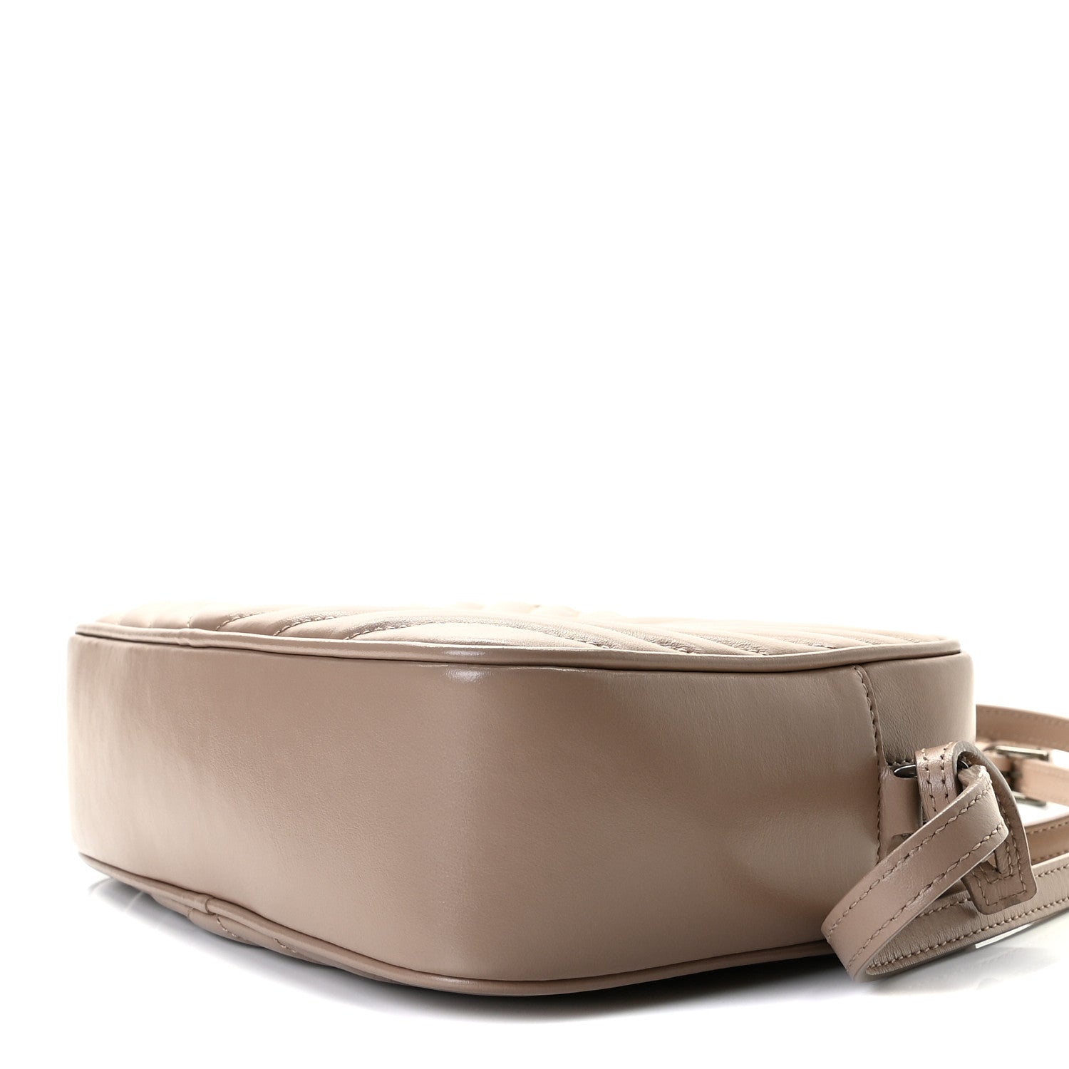 Saint Laurent Calfskin Matelasse Monogram Lou Camera Bag Dark Beige 7 of 8