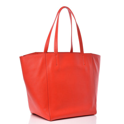 Celine Grained Calfskin Medium Horizontal Cabas Phantom Coquelicot 3 of 10