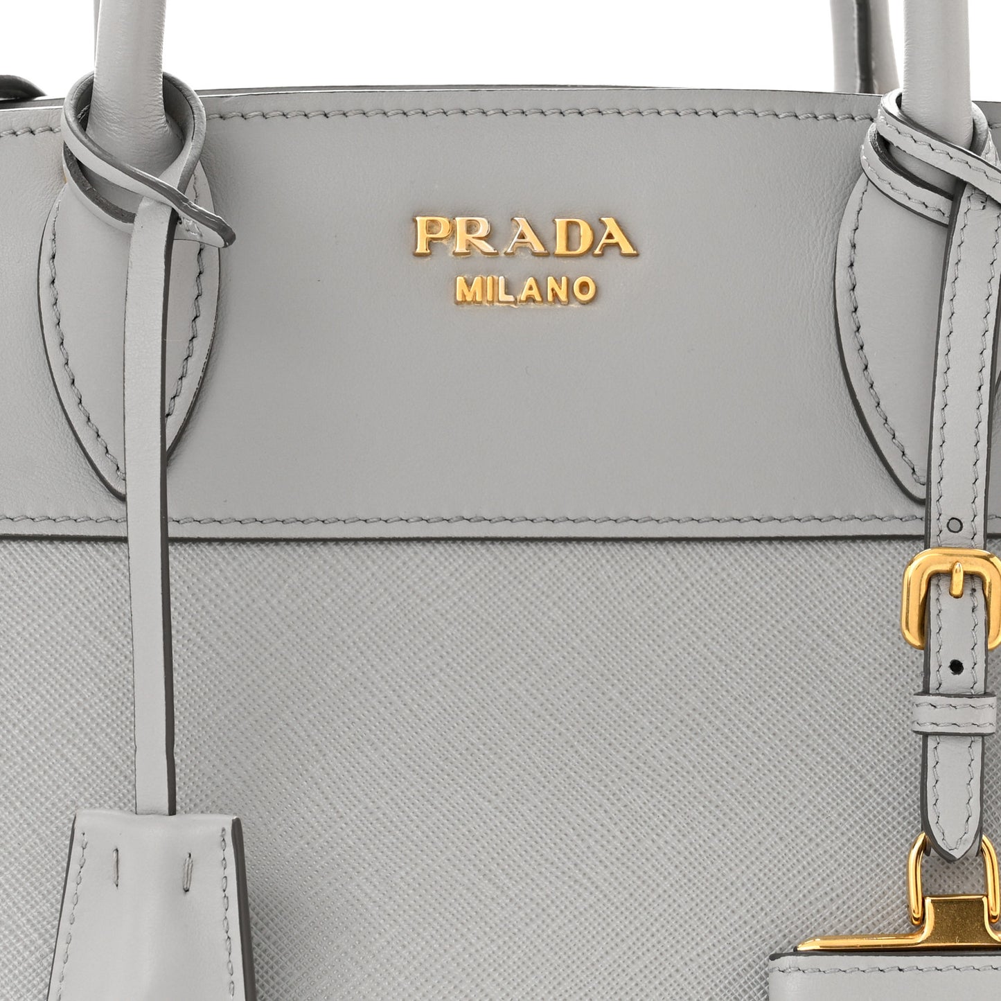 Saffiano City Calfskin Medium Esplanade Tote Mercurio