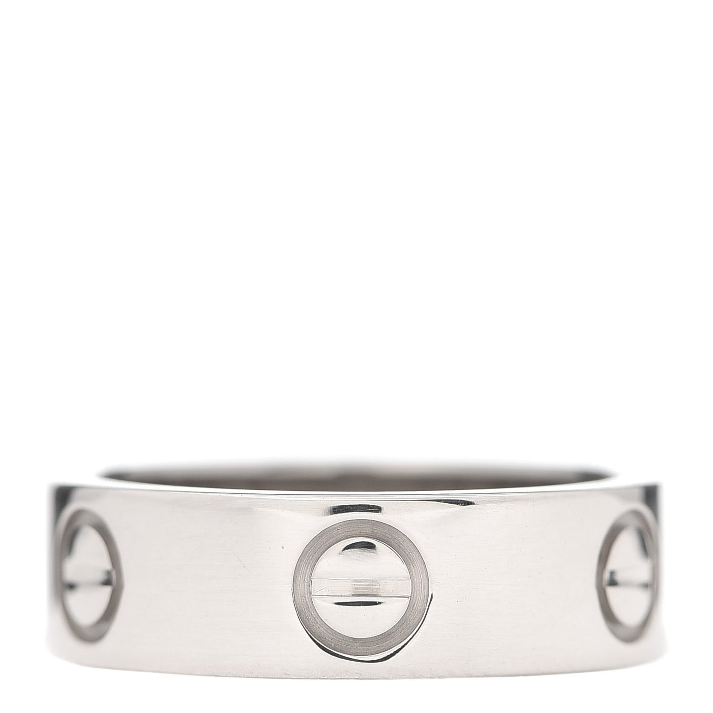 18K White Gold 5.5mm LOVE Ring 50 5.25