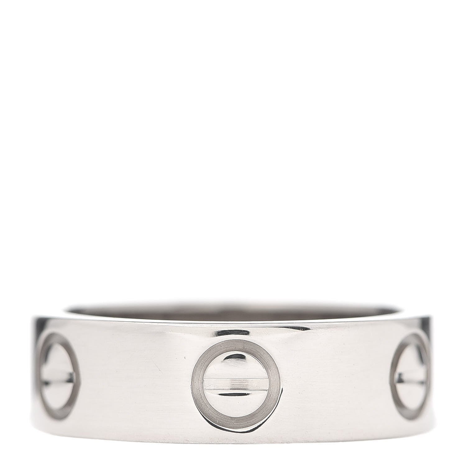 Cartier 18K White Gold 5.5mm LOVE Ring 50 5.25 1 of 4