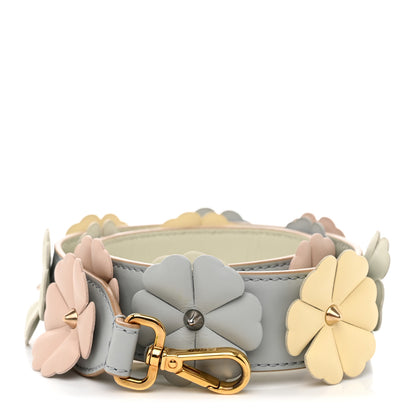 Fendi Calfskin Flowerland Studded Strap You Dove 1 of 5