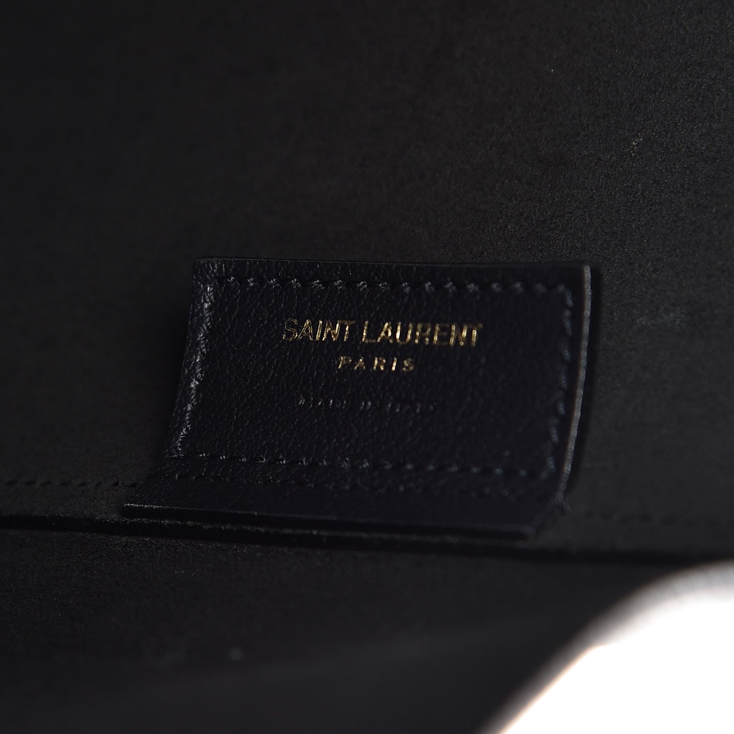 Saint Laurent Calfskin Large Shopping Tote Deep Marine 6 of 13