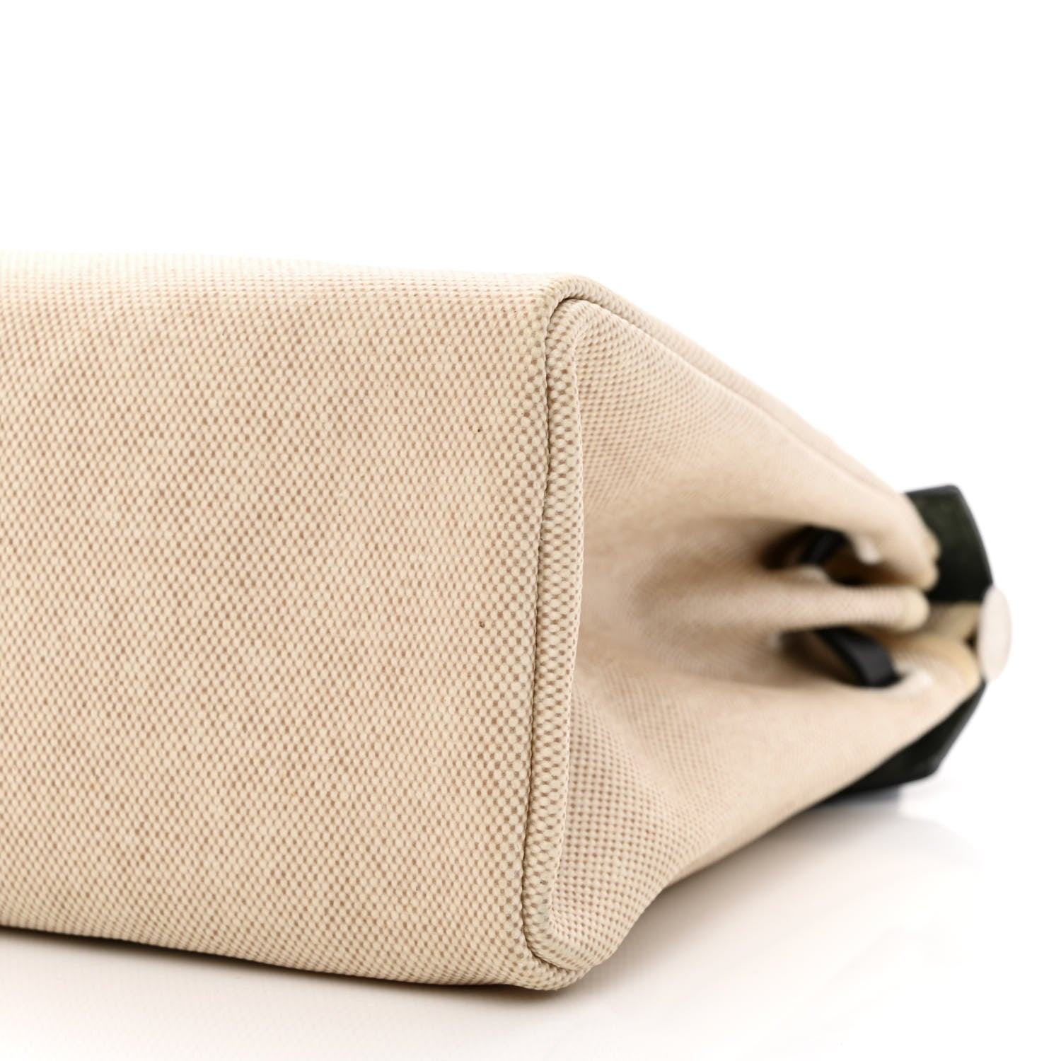 Hermes Toile Vache Calfskin Herbag 30 PM Ficelle Black 13 of 18