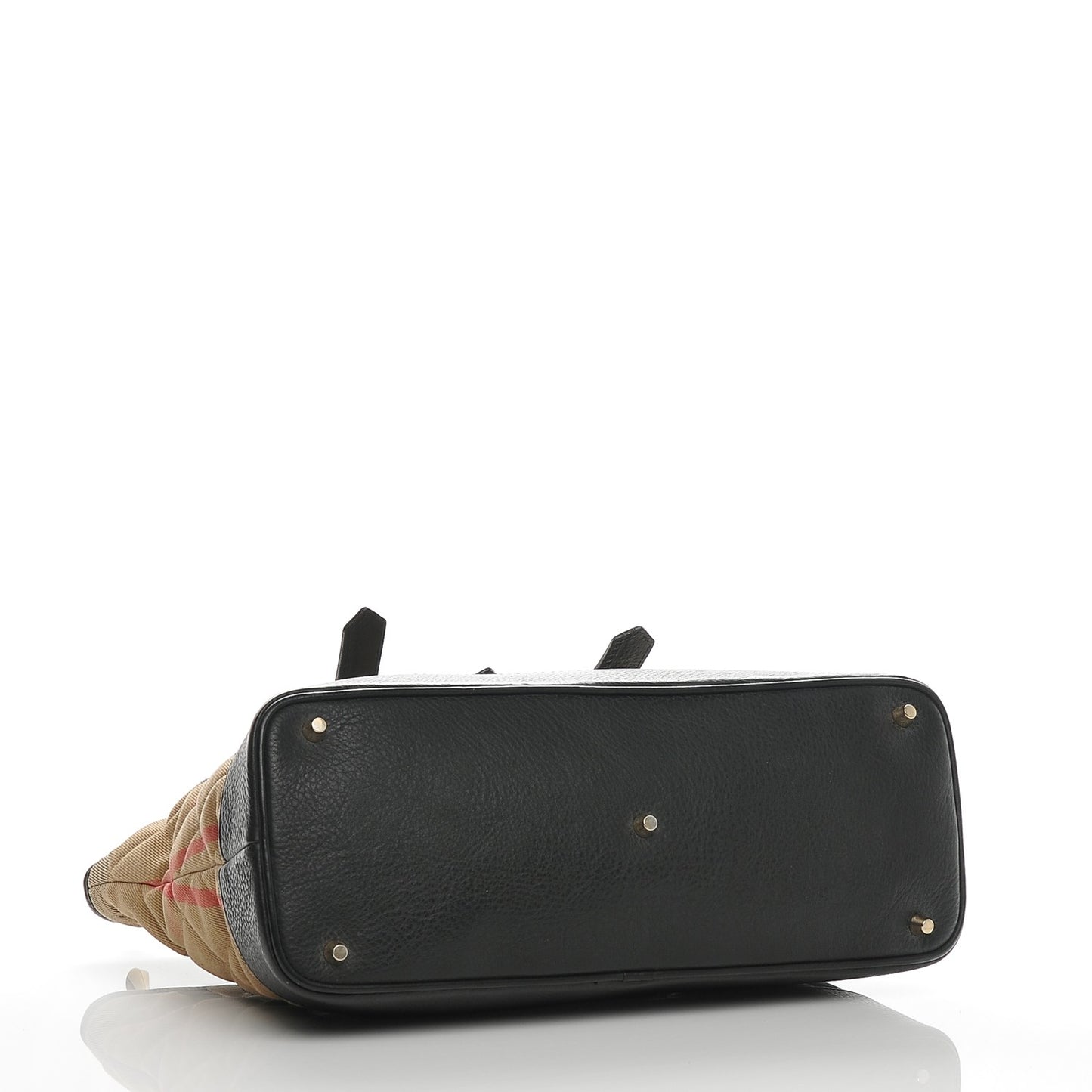 Canvas Quilted Nova Check Tote Black