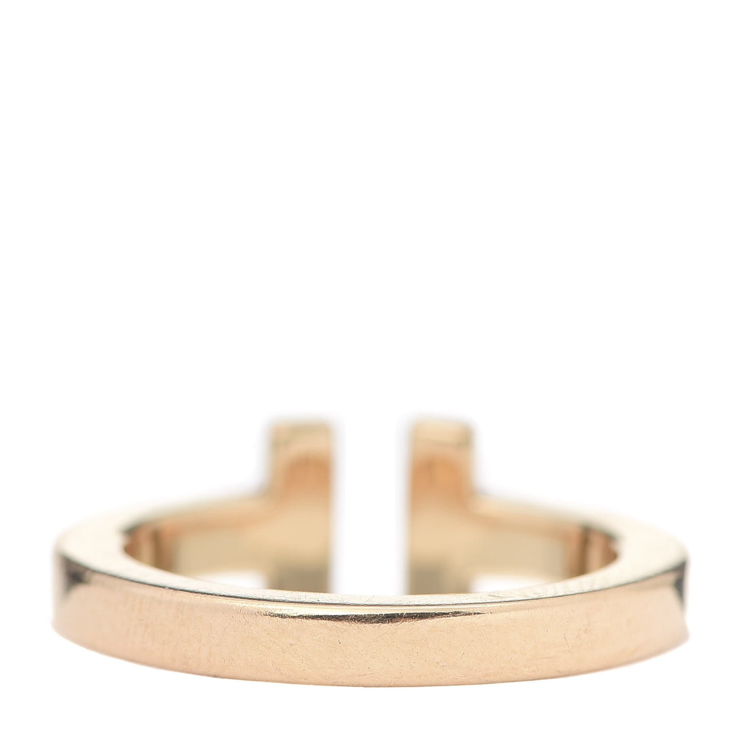 18K Yellow Gold T Square Ring 50 5.25