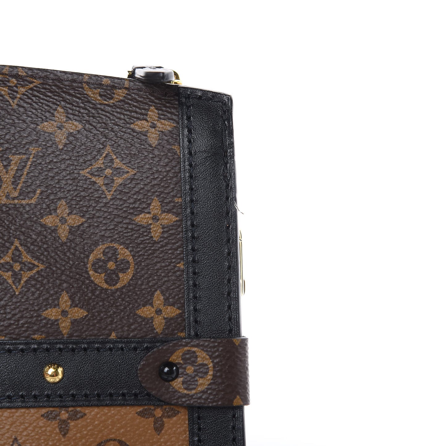 Reverse Monogram Trunk Clutch