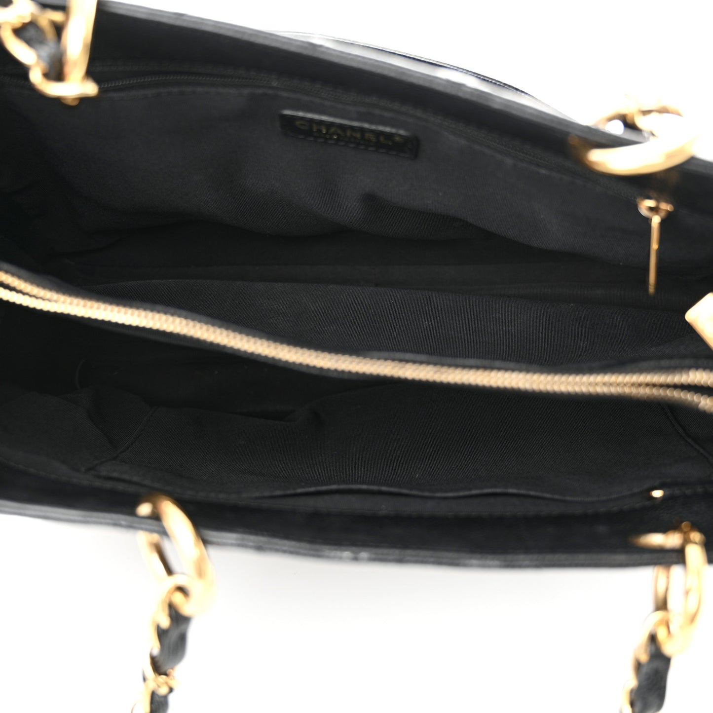 Caviar Quilted Grand Shopping Tote GST Black