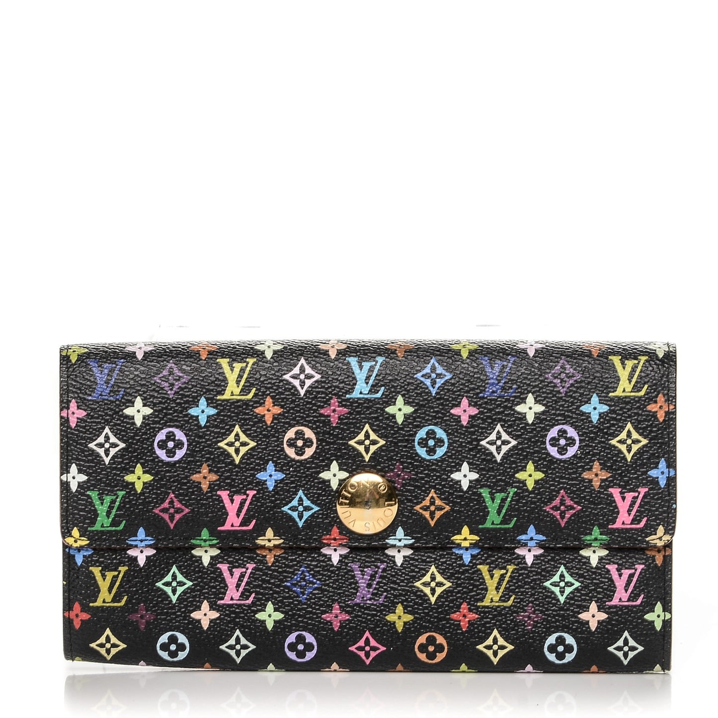Monogram Multicolor Sarah Wallet Black