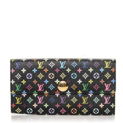 Louis Vuitton Monogram Multicolor Sarah Wallet Black 1 of 6