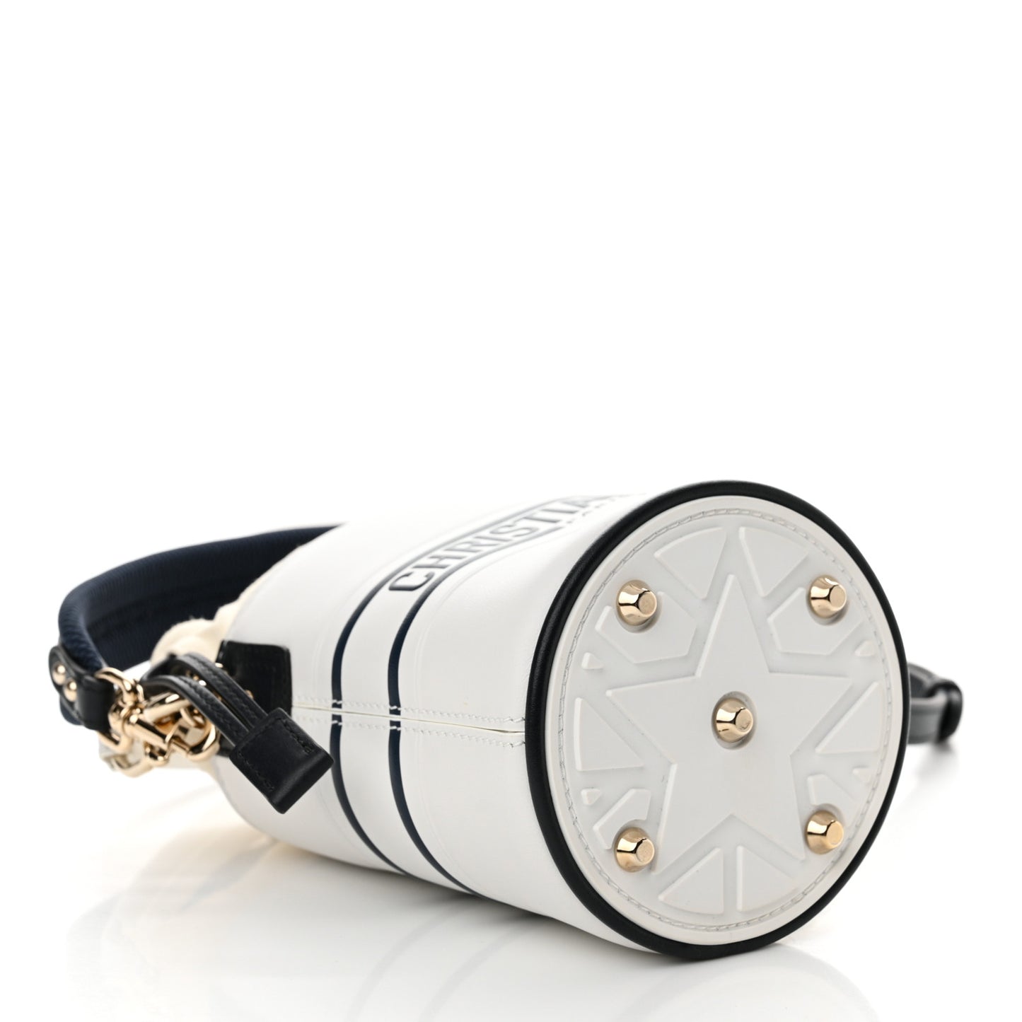 Calfskin Micro Dior Vibe Bucket White Blue
