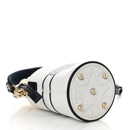 Christian Dior Calfskin Micro Dior Vibe Bucket White Blue 4 of 10