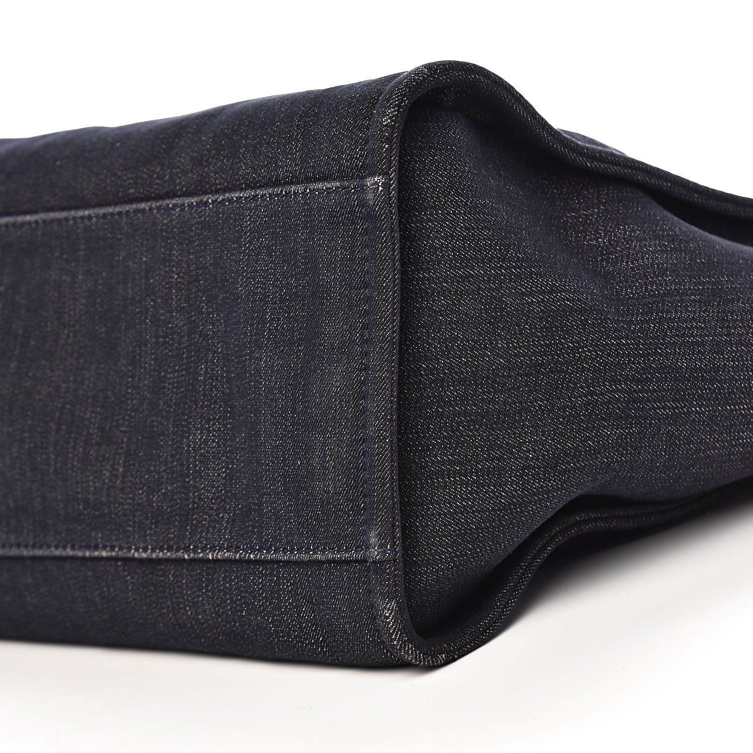 Chanel Denim Large Deauville Tote Dark Blue 14 of 15