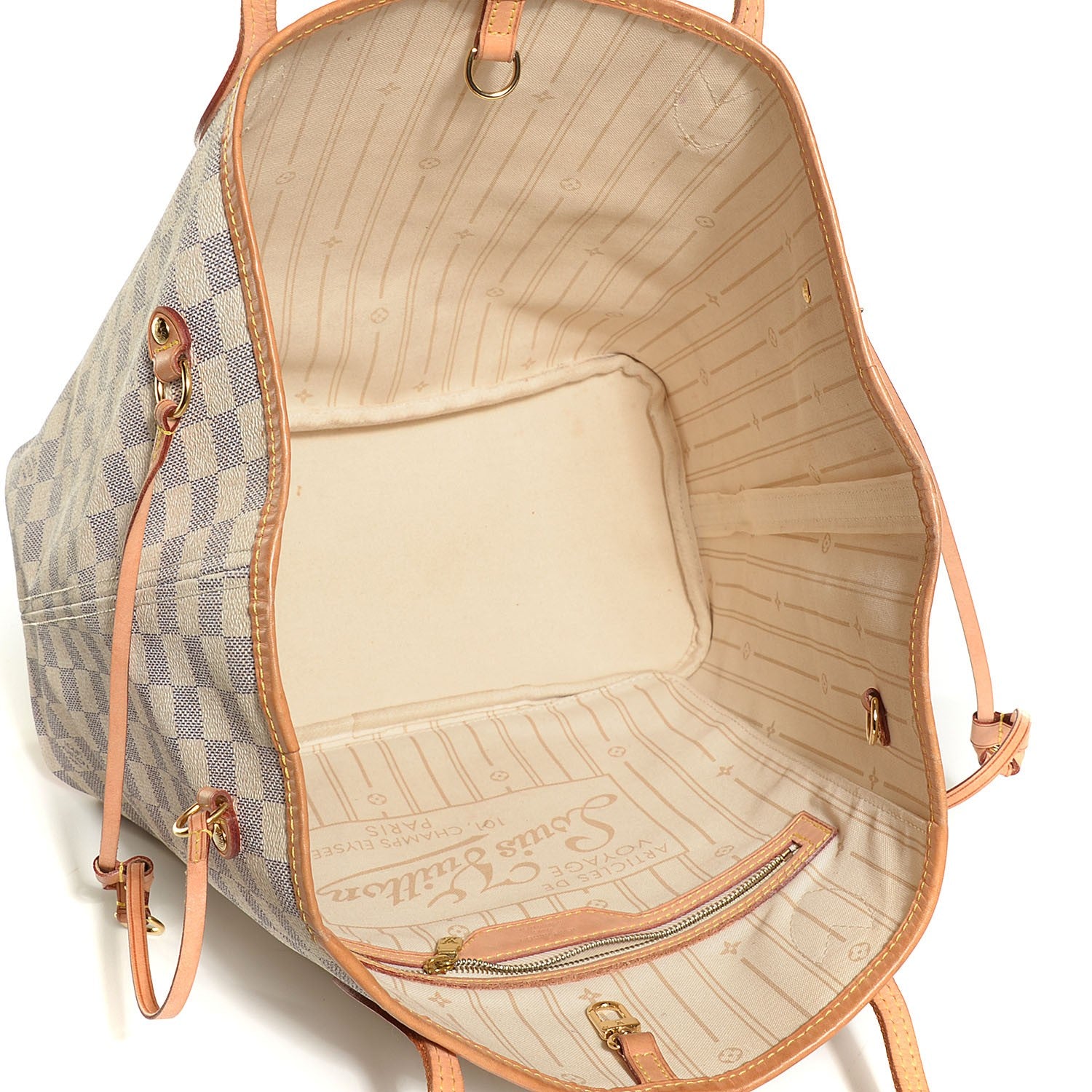 Louis Vuitton Damier Azur Neverfull MM 5 of 8