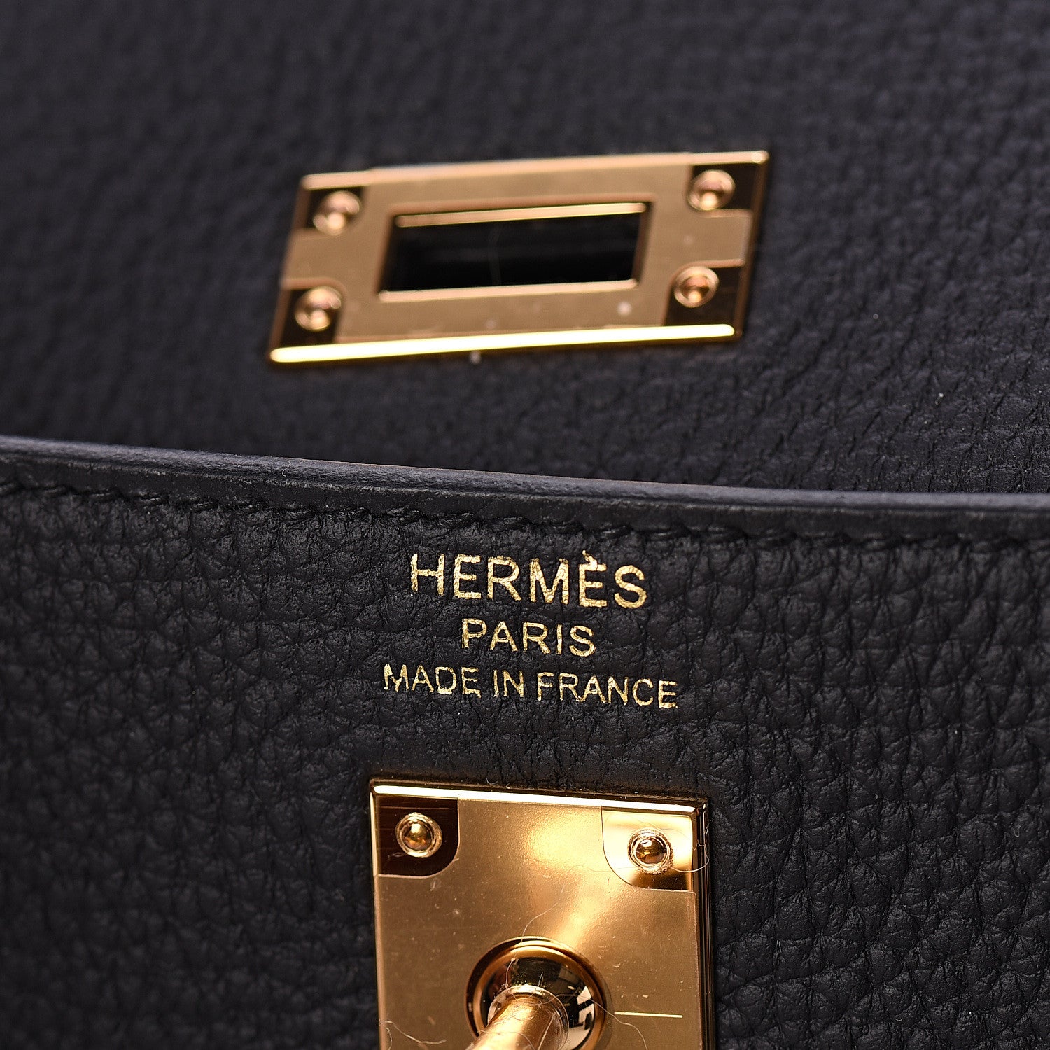 Hermes Togo Kelly Retourne 25 Black 7 of 31