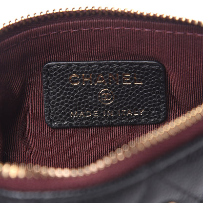 Chanel Caviar Quilted Small Cosmetic Case Black 6 of 8