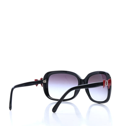 Chanel Acetate CC Bow Sunglasses 5171 Black Red 4 of 4