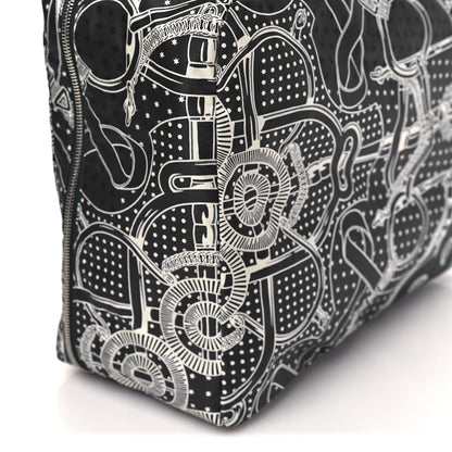 Hermes Silk Eperon d'Or Bandana Travelsilk PM Cube Bleu Nuit Fauve 9 of 11