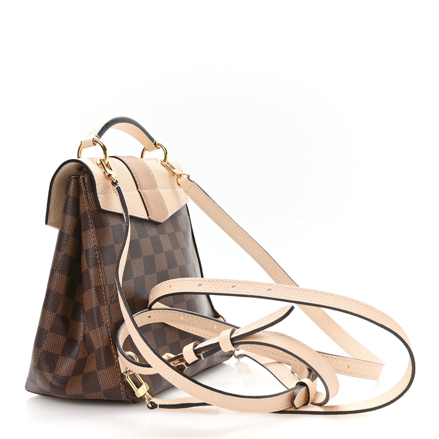 Damier Ebene Clapton Backpack Creme