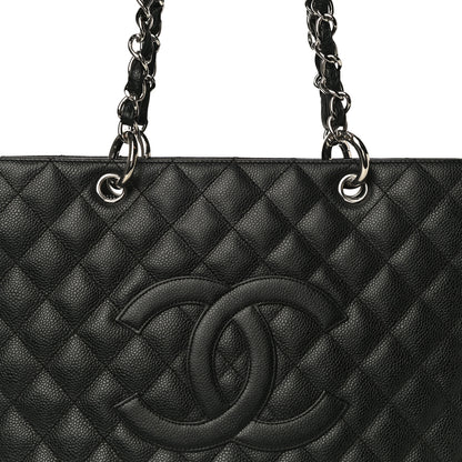 Chanel Caviar Quilted Grand Shopping Tote GST Black 8 of 10