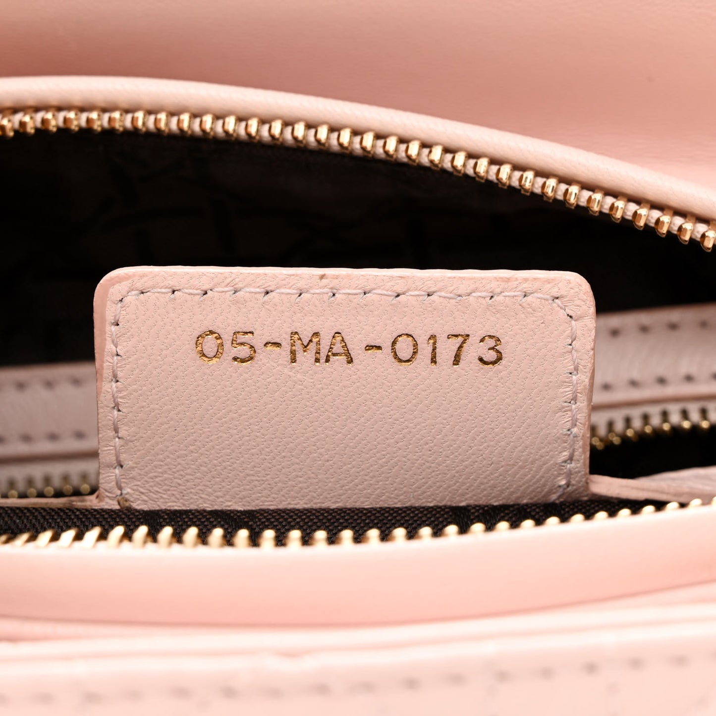 Lambskin Cannage Medium Lady Dior Light Pink