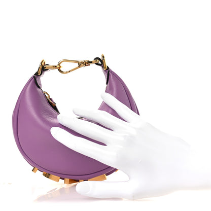 Fendi Vitello Grace New Matte Nano Fendigraphy Hobo Charm Agapanto 2 of 11