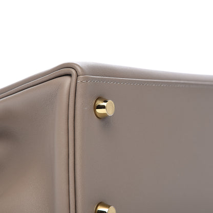 Hermes Swift Kelly Retourne 25 Gris Asphalte 34 of 38