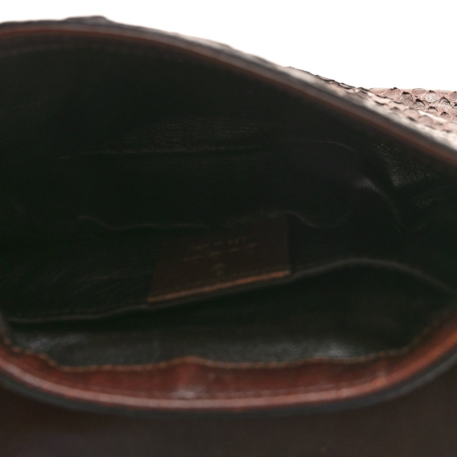 Gucci Snakeskin Small 1973 Chain Shoulder Bag Brown 5 of 10