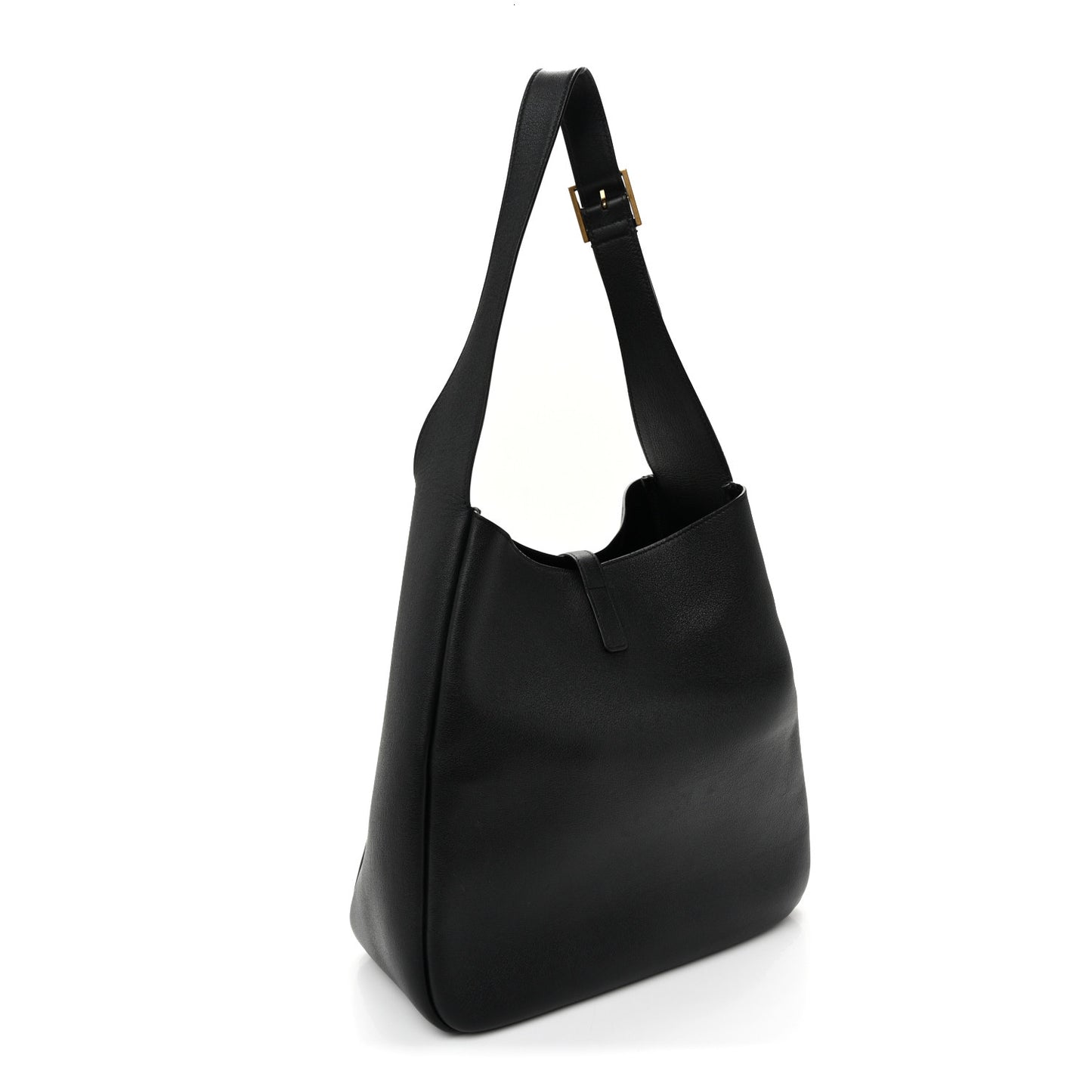 Smooth Calfskin Large Le 5 A 7 Soft Hobo Black