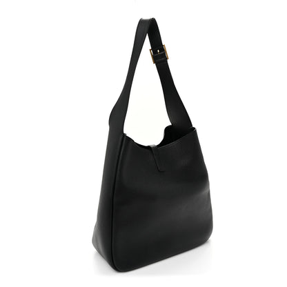 Saint Laurent Smooth Calfskin Large Le 5 A 7 Soft Hobo Black 3 of 9