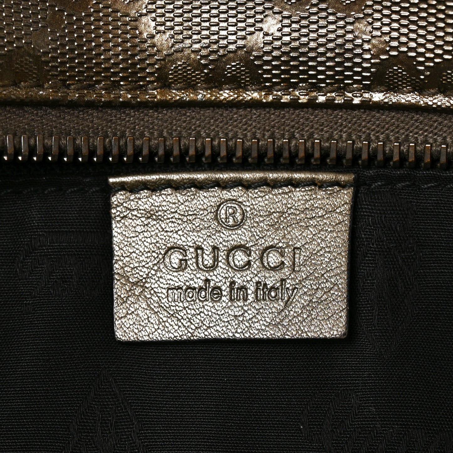 Imprime Monogram Medium Zippered Shopping Tote Pewter