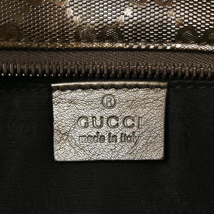 Gucci Imprime Monogram Medium Zippered Shopping Tote Pewter 6 of 10