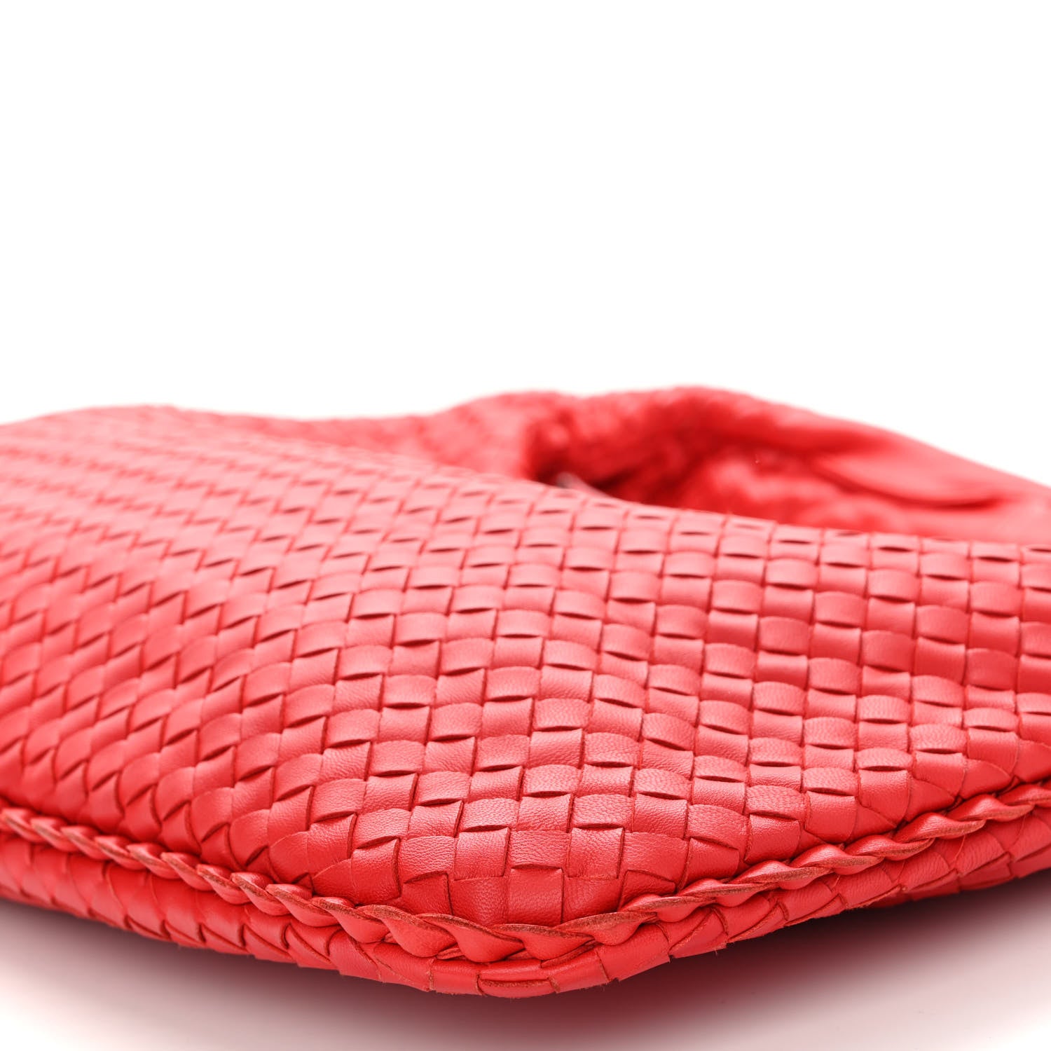Bottega Veneta Nappa Intrecciato Large Veneta Hobo Red 9 of 9