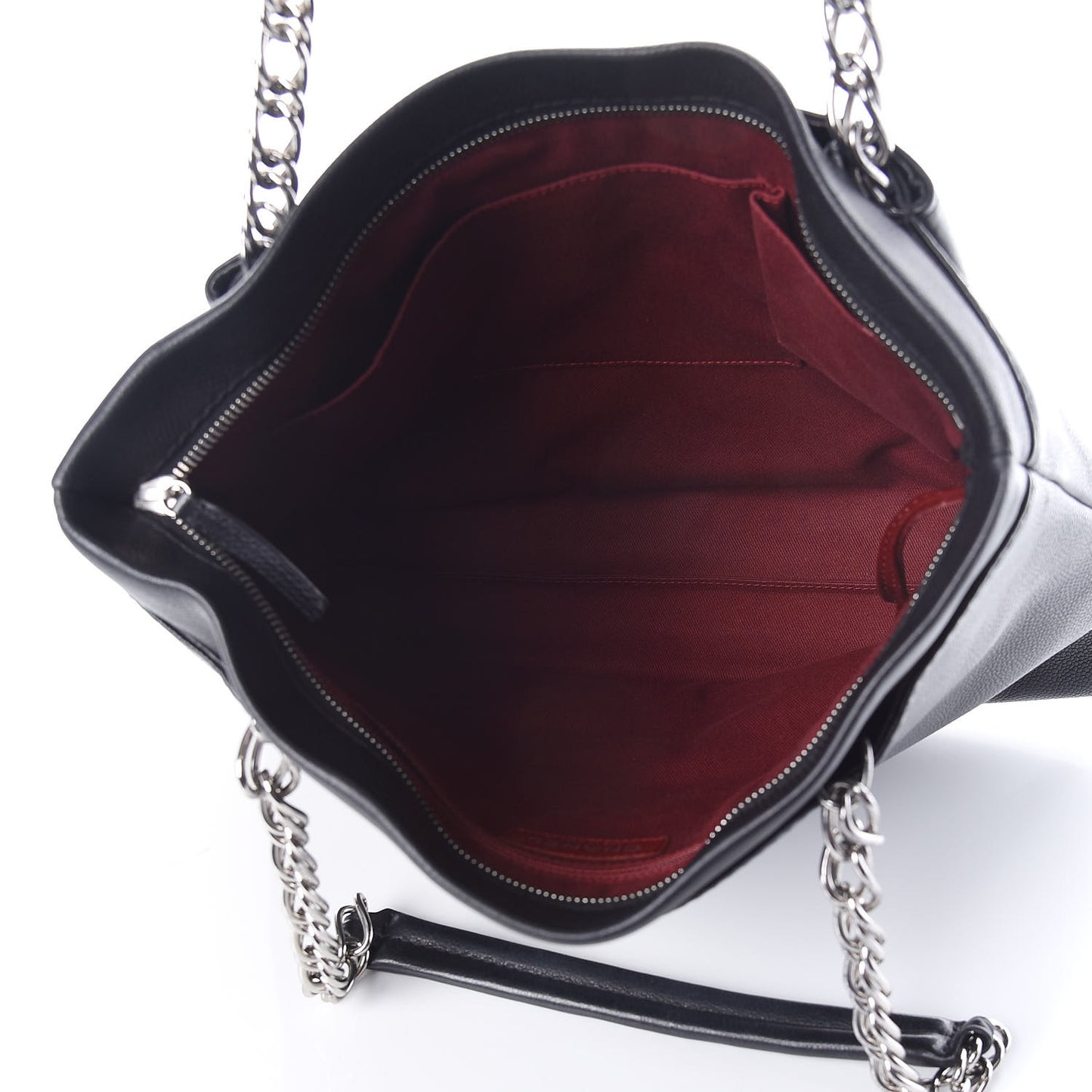 Caviar Large CC Tuck Tote Black