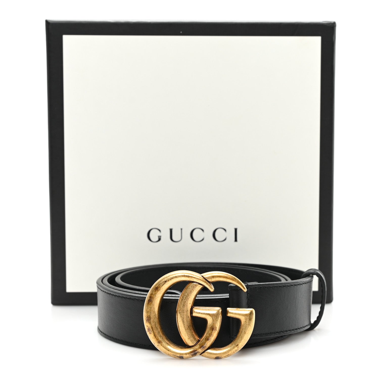 Gucci Calfskin Double G 40mm Belt 90 36 Black 6 of 6