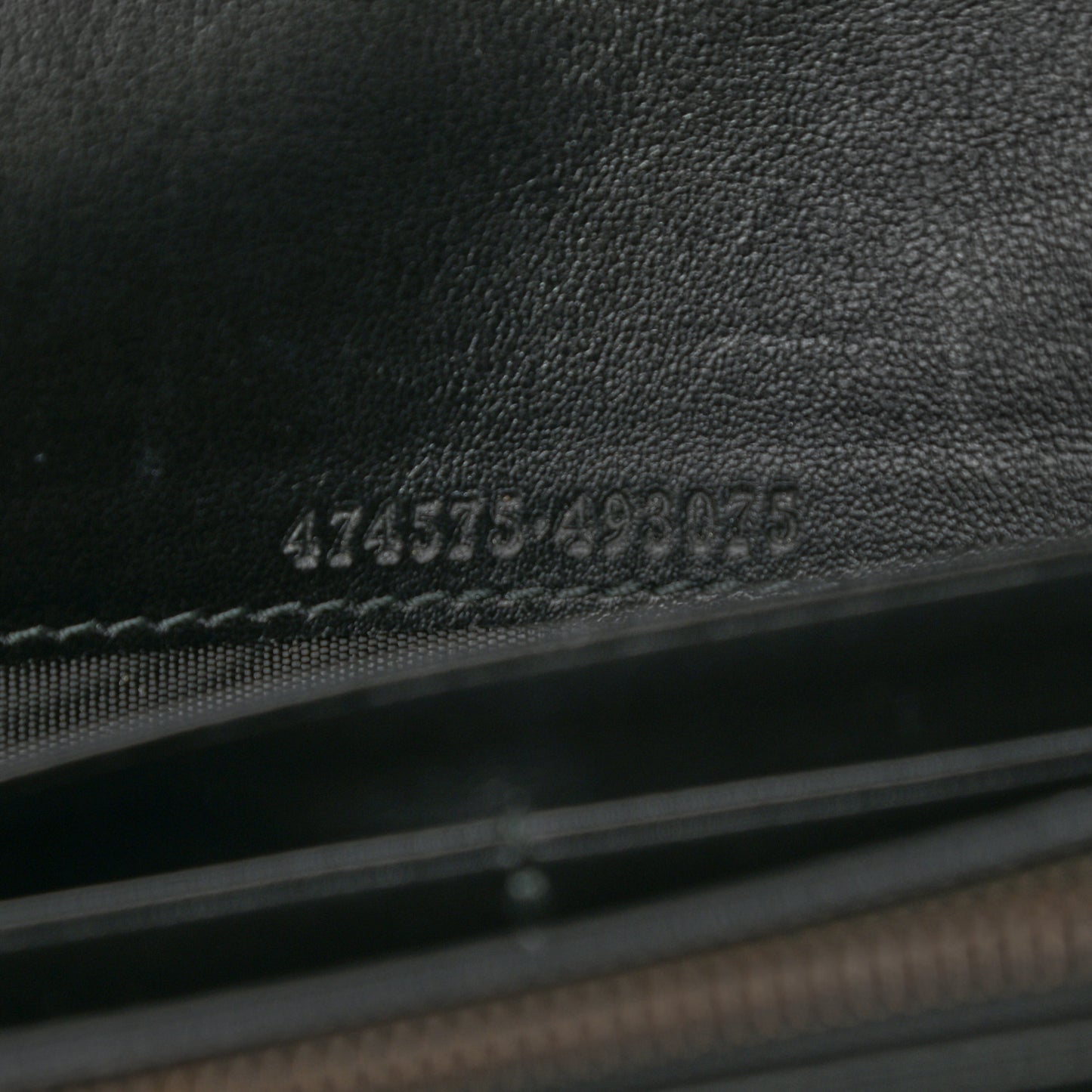Calfskin Matelasse GG Marmont Chain Wallet Black