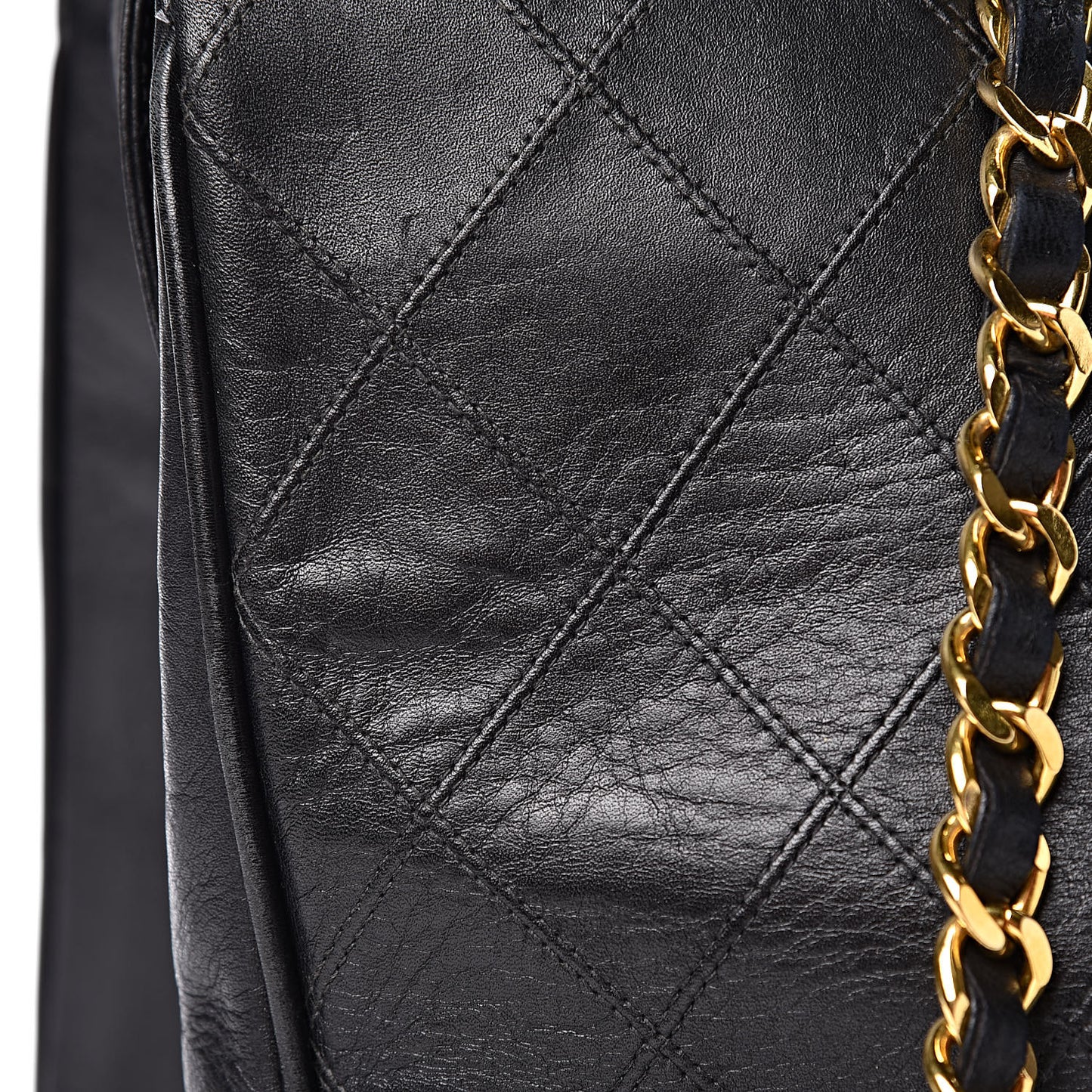 Calfskin Stitched XL Weekender Black