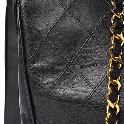 Chanel Calfskin Stitched XL Weekender Black 20 of 25