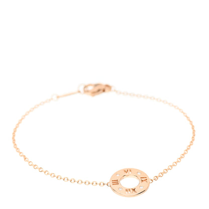Tiffany 18K Rose Gold Diamond Atlas Pierced Bracelet 1 of 4