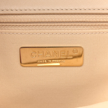 Chanel Lambskin Quilted Large Chanel 19 Flap Beige 6 of 13