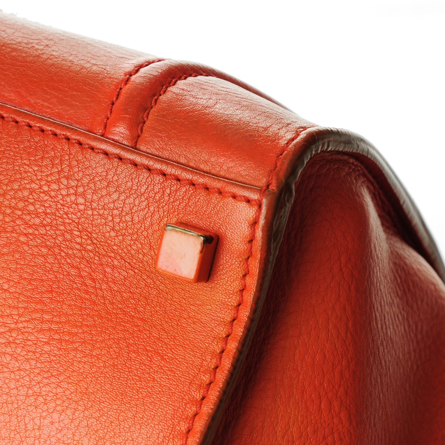 Celine Supple Calfskin Medium Phantom Luggage Orange 13 of 17