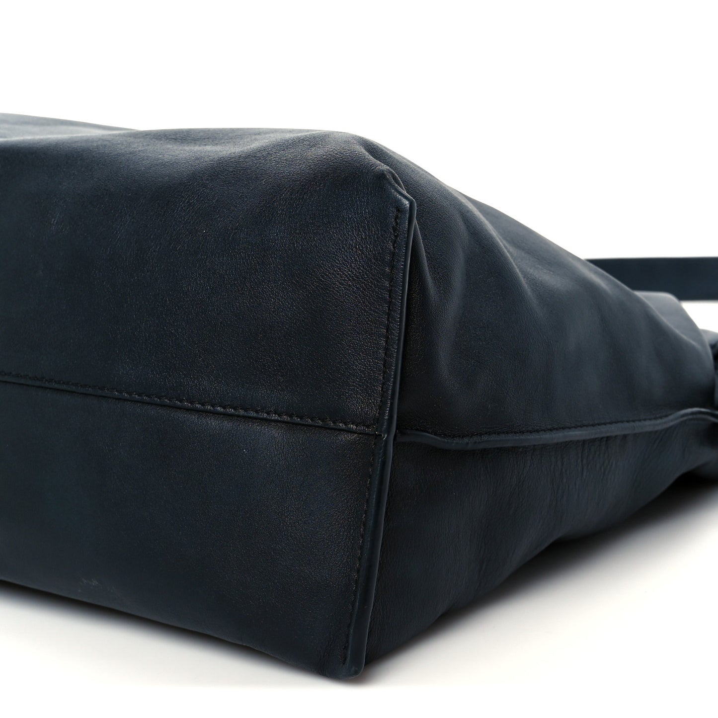 Calfskin Large Flamenco Knot Bag Black