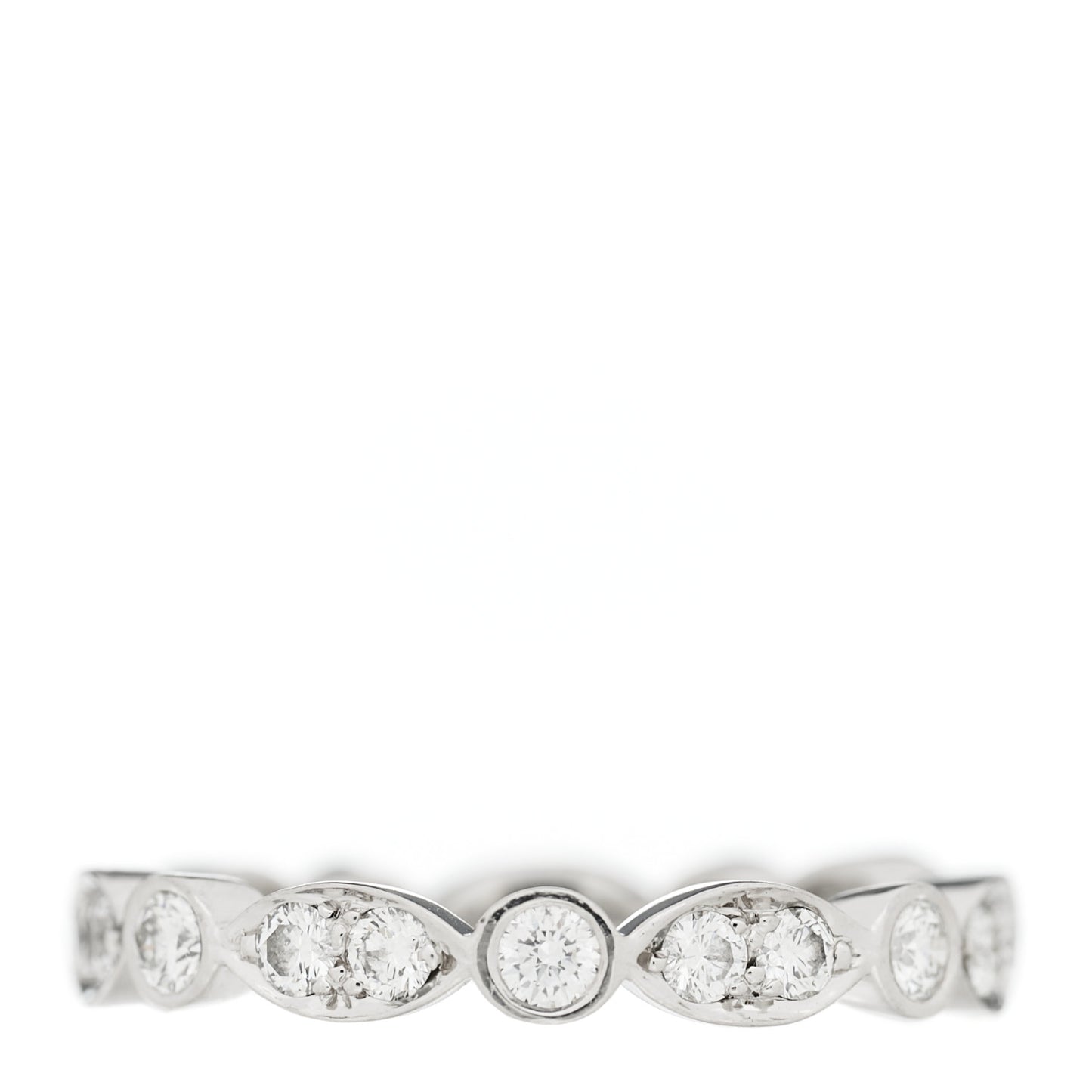 Platinum Diamond Jazz Band Ring 50 5.5