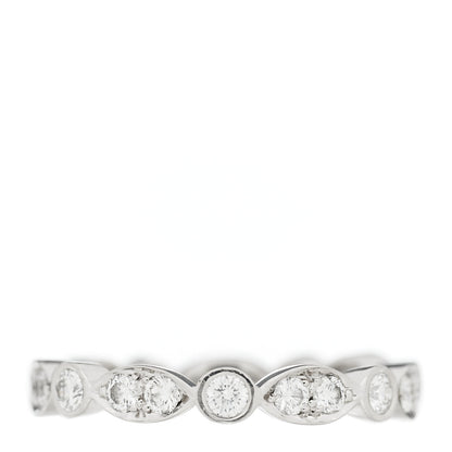 Tiffany Platinum Diamond Jazz Band Ring 50 5.5 1 of 5
