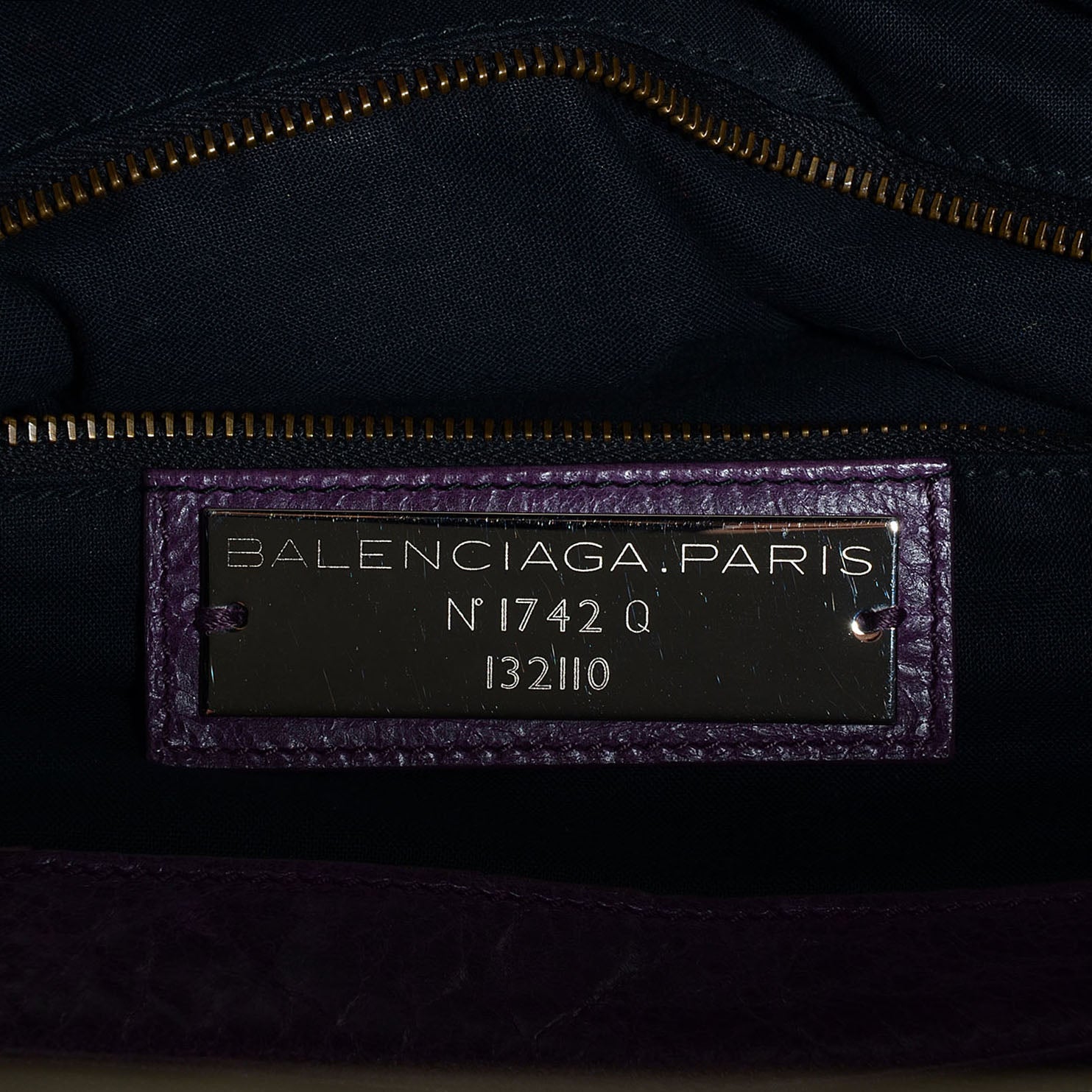 Balenciaga Agneau Classic Hardware Work Raisin 5 of 8