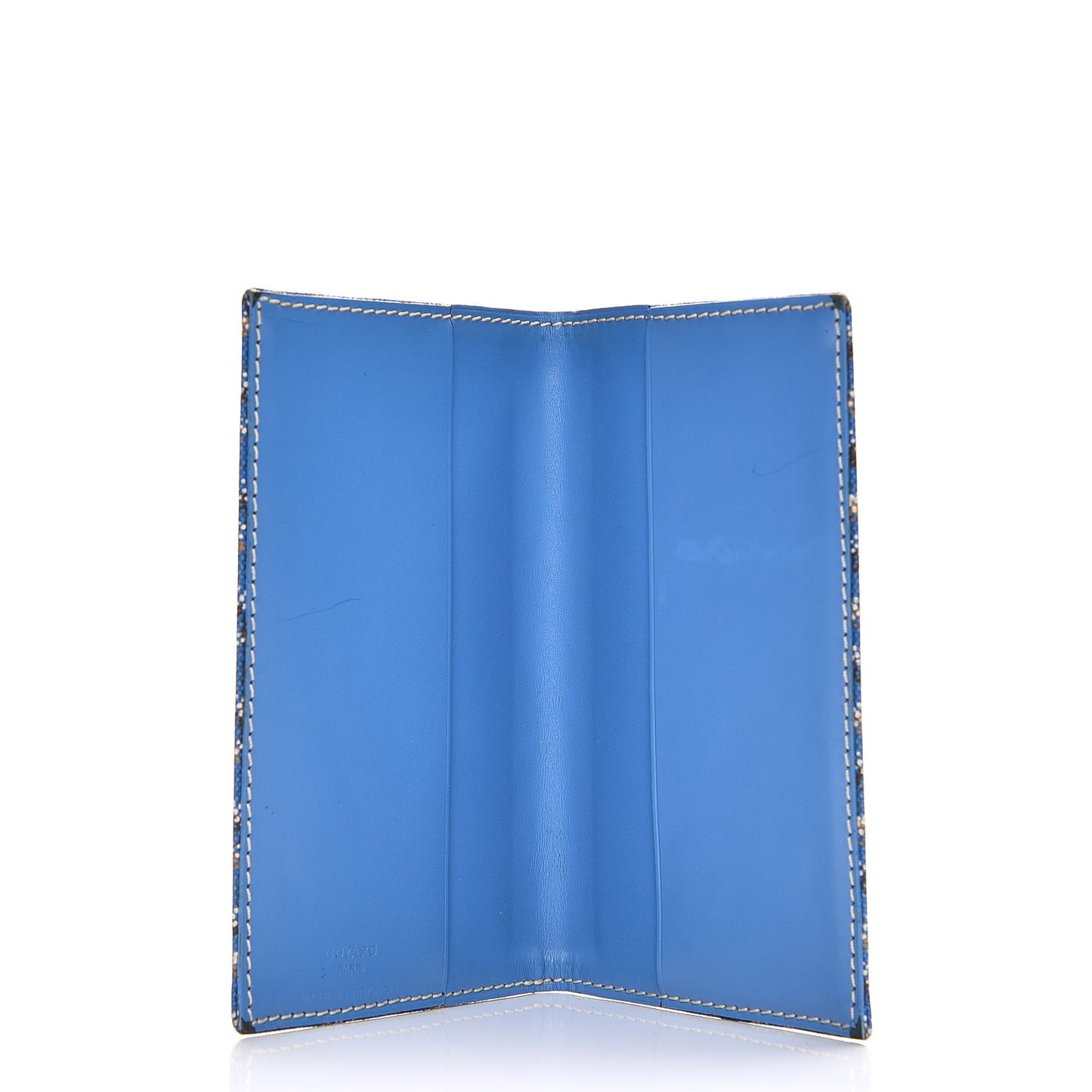 Goyardine Passport Holder Sky Blue