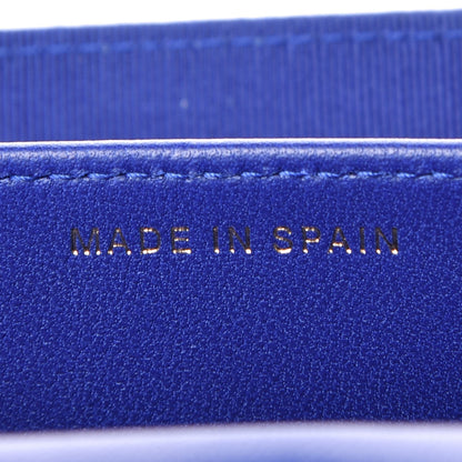 Chanel Lambskin Quilted Card Holder Wallet Blue 7 of 8